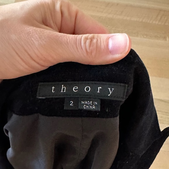 Theory Slim Tailored Velvet Jacket in Black - Picture 7 of 8